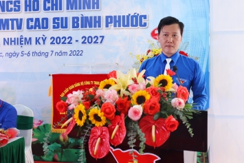 Đồng chí Nguyễn Việt Bình được bầu giữ chức vụ Bí thư Đoàn TN Công ty TNHH MTV Cao su Bình Phước.