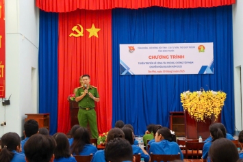 Bình Phước: Tăng cường tuyên truyền công tác phòng, chống tội phạm và chuyển hóa địa bàn cho đoàn viên, thanh niên năm 2025