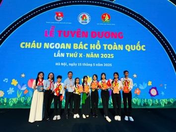 Bình Phước 07 đội viên tiêu biểu được tuyên dương tại Đại hội Cháu ngoan Bác Hồ toàn quốc lần thứ X, năm 2025