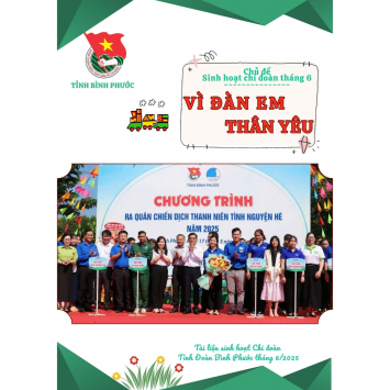 Tài liệu sinh hoạt chi Đoàn tháng 6/2025